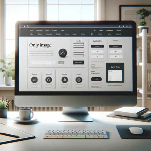 Monitor de computador que está mostrando una landing page